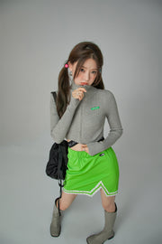 Chuu Girl Slim Crop Cardigan