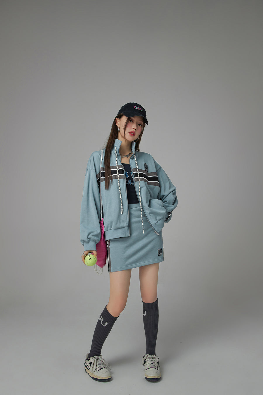 CHUU Through Time Zip-Up Loose-Fit Jacket