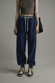 Waistband Wide Jogger Pants