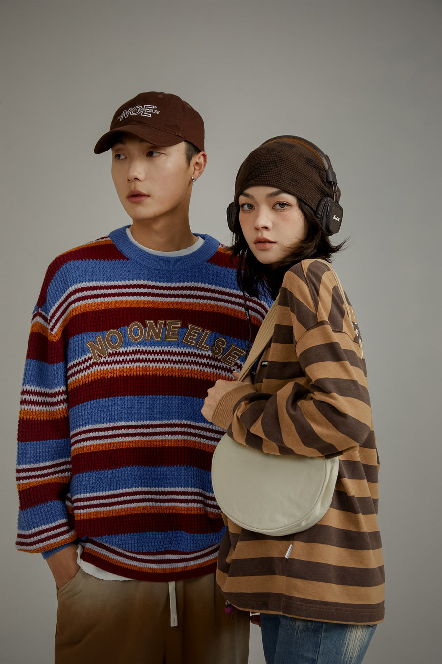 CHUU Stripe Color Sweatshirt