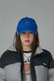 Raw Hem Ball Cap Hat