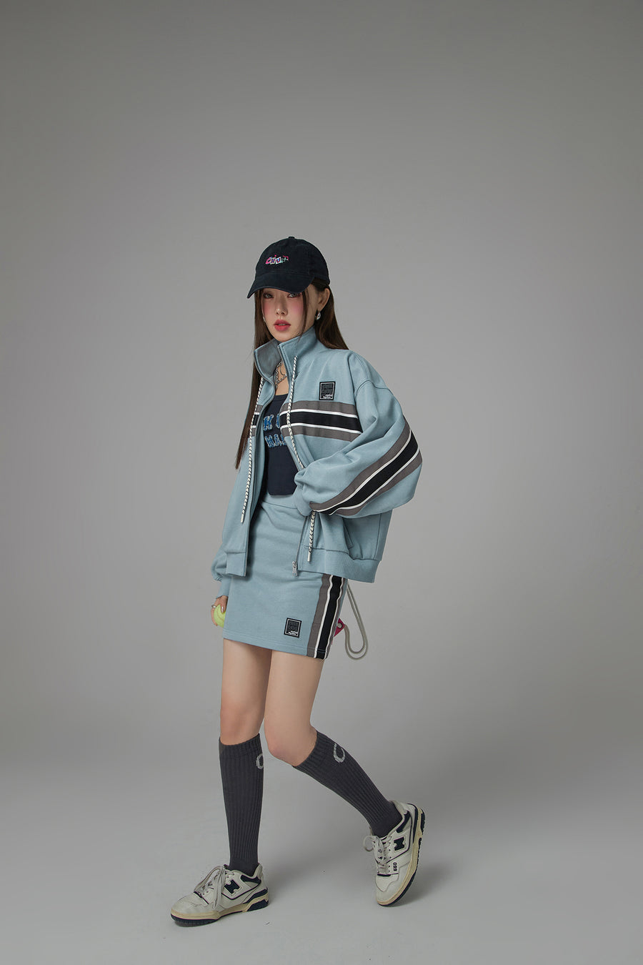 CHUU Through Time Zip-Up Loose-Fit Jacket