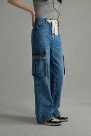 Vintage Wide Straight Denim Pants