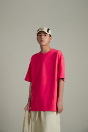 Solid Color Oversized Thick T-Shirt