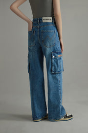 Vintage Wide Straight Denim Pants