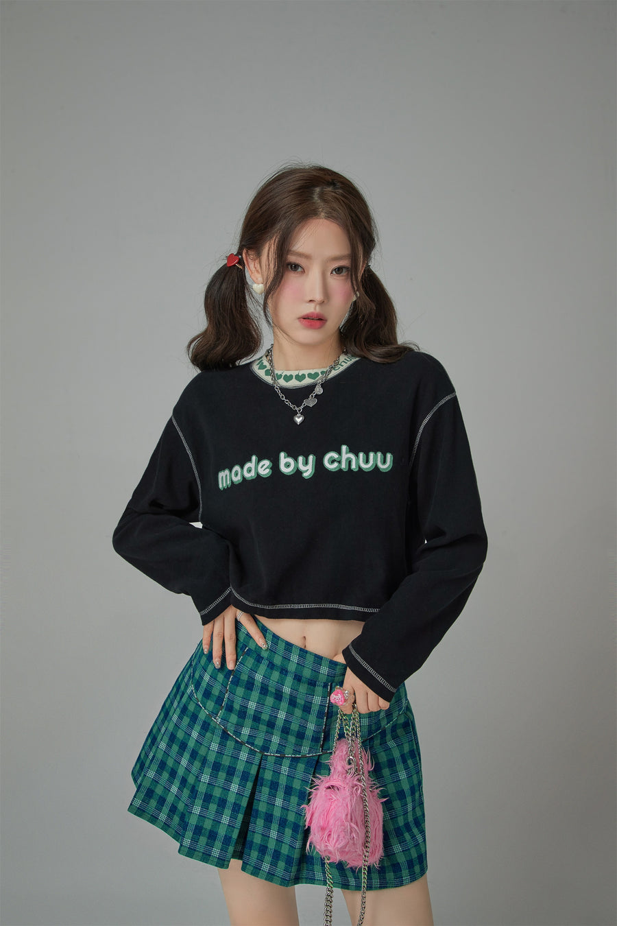 CHUU Fall Into My Arms Long Sleeve T-Shirt