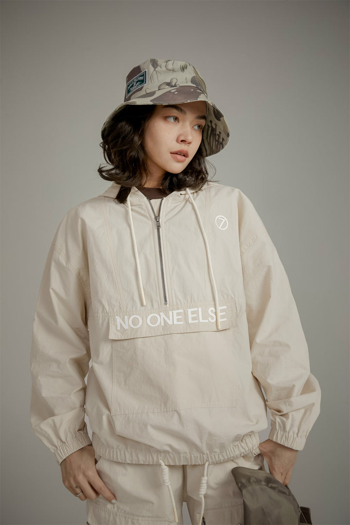 Loose Fit Hooded Anorak Jacket