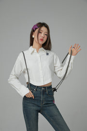 Drivers License Colored Cropped Shirt