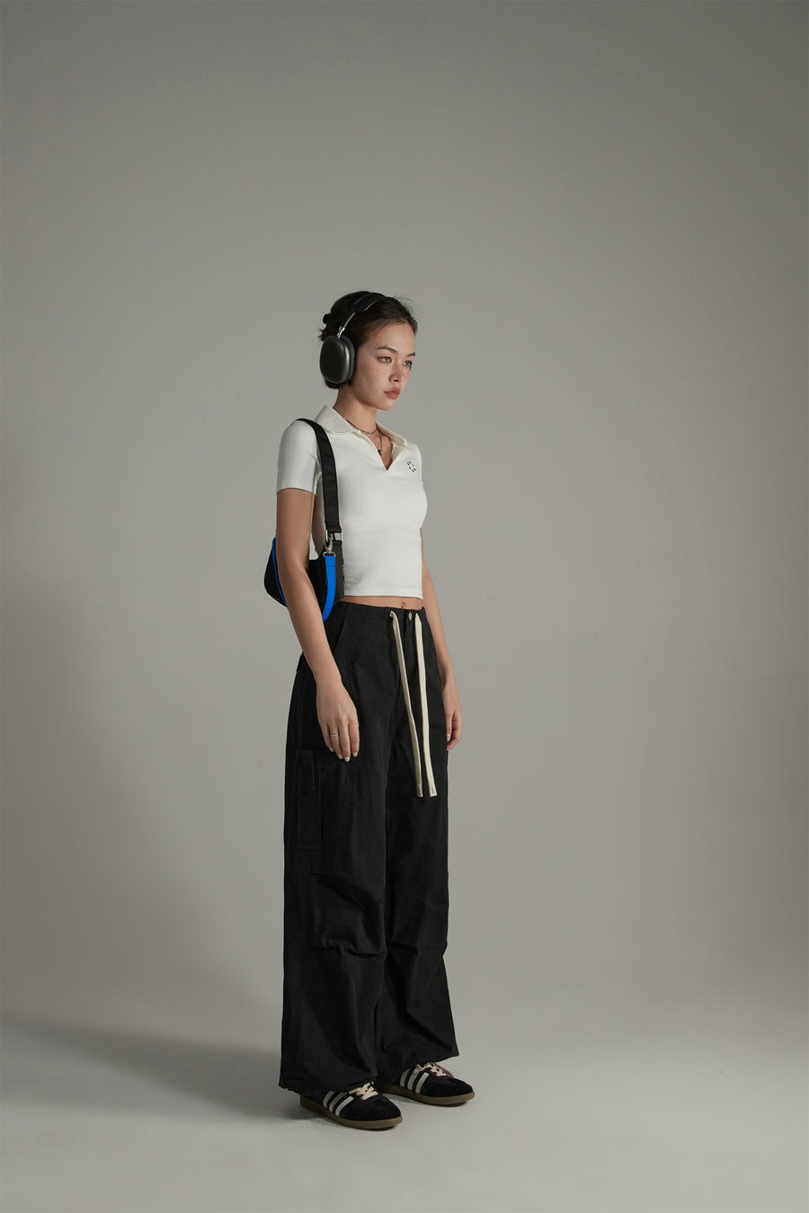 CHUU String Wide Cargo Pants