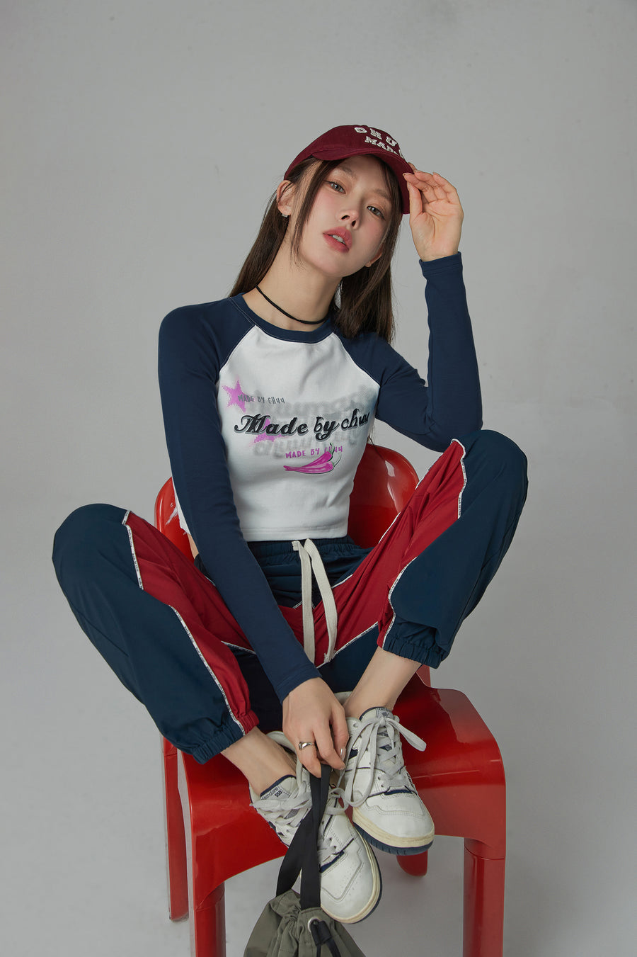 CHUU Feel Good Raglan Cropped T-Shirt