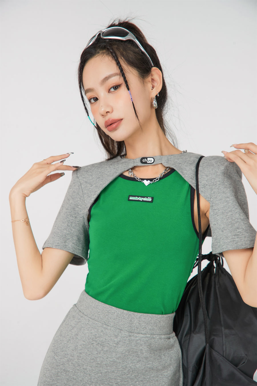 CHUU A Starring Role Maxi-Cropped Top