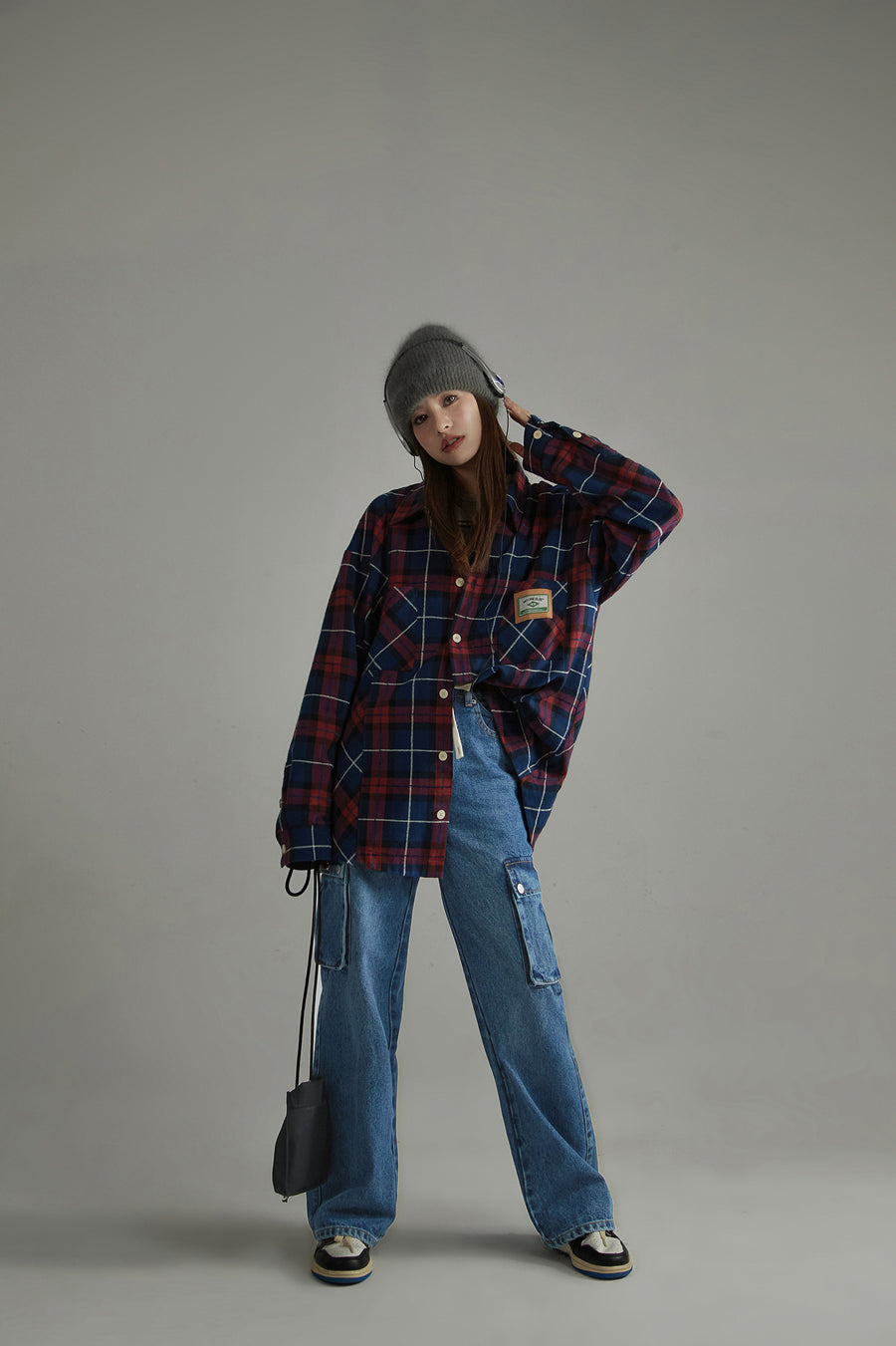 CHUU Vintage Wide Straight Denim Pants