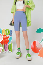 Color Matching Line Bermuda Shorts