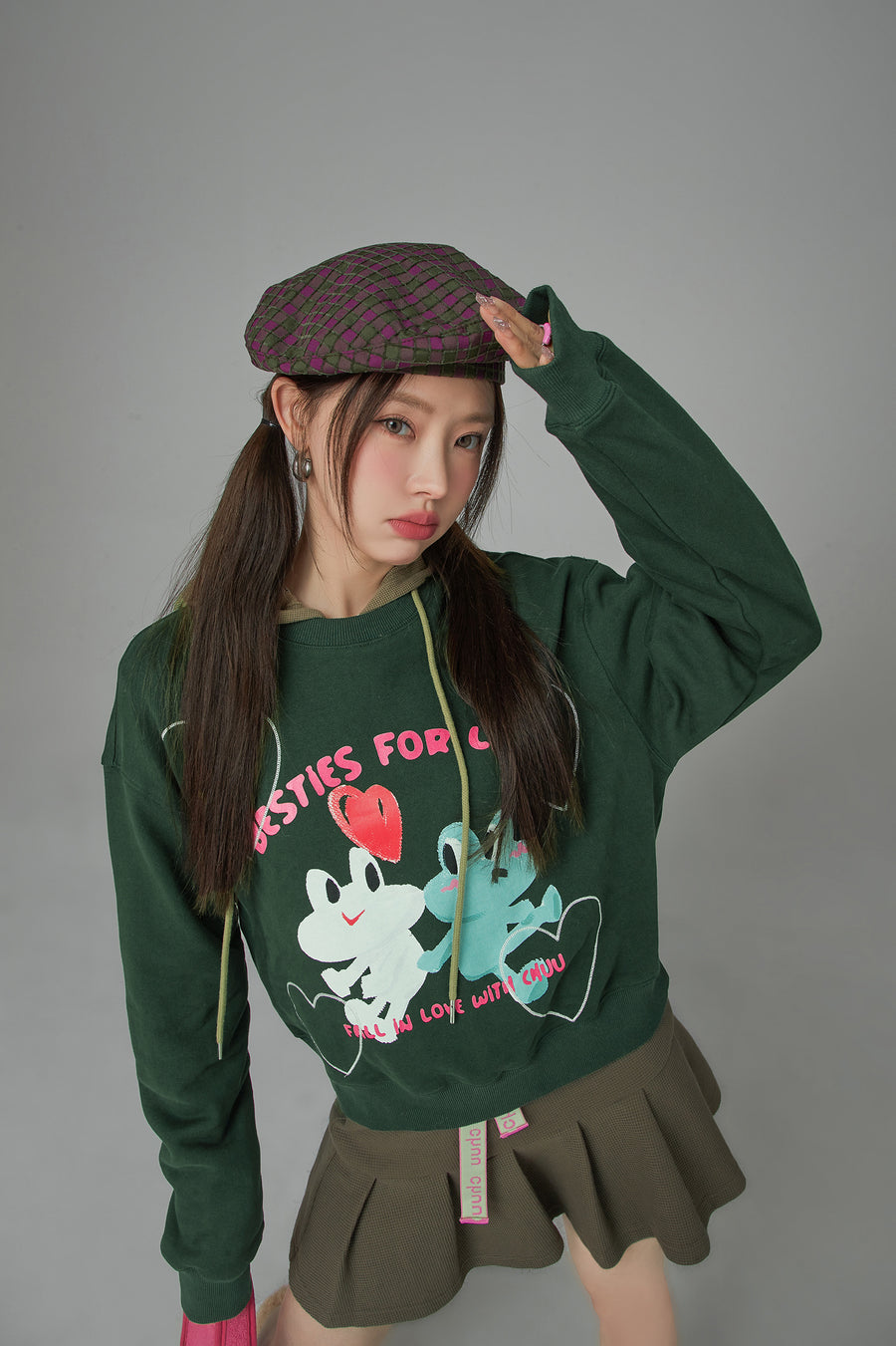 CHUU Tennis Frog Loose Fit Sweatshirt