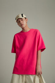 Solid Color Oversized Thick T-Shirt