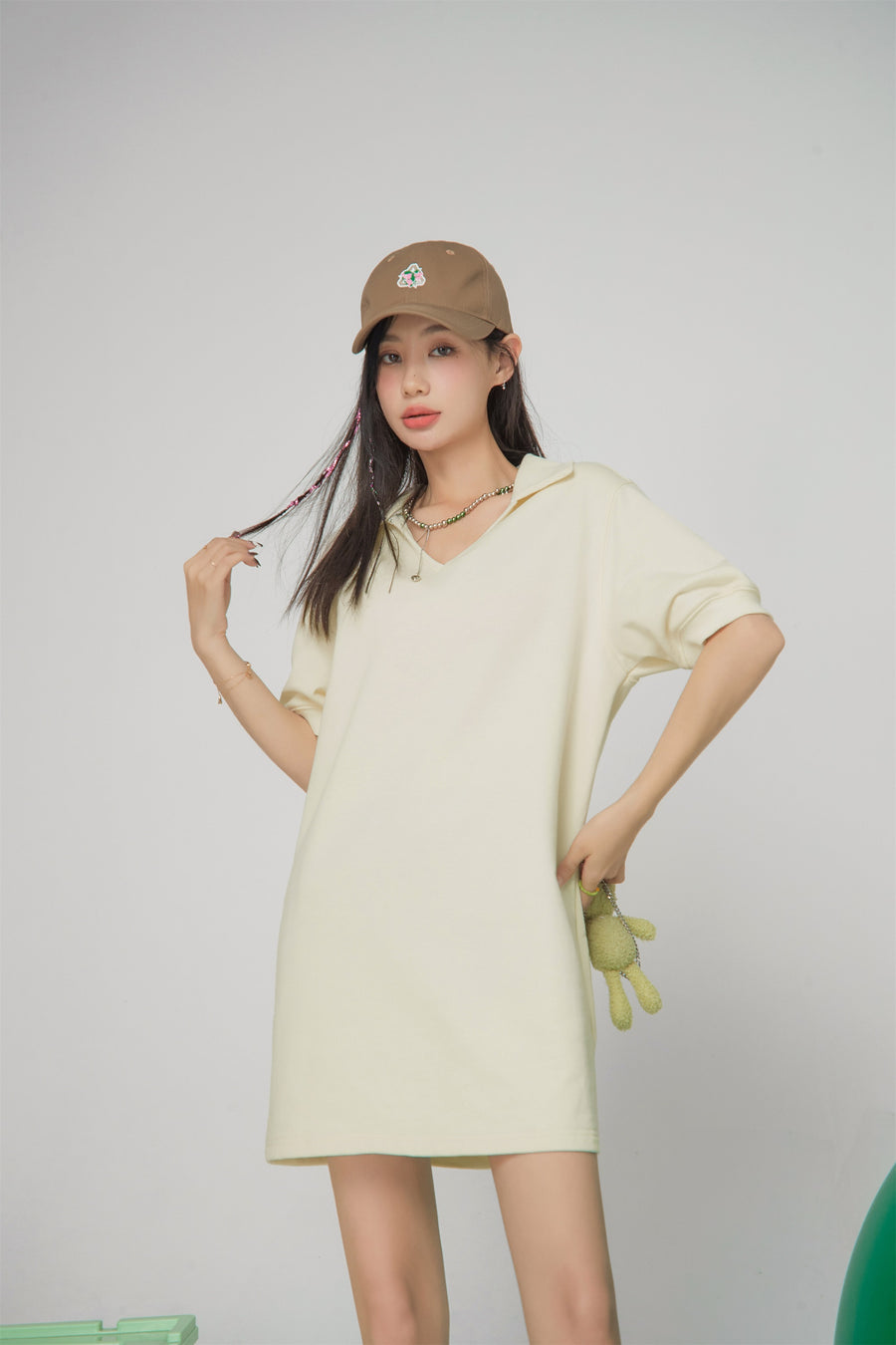 CHUU Heart Effect Cut Out Dress