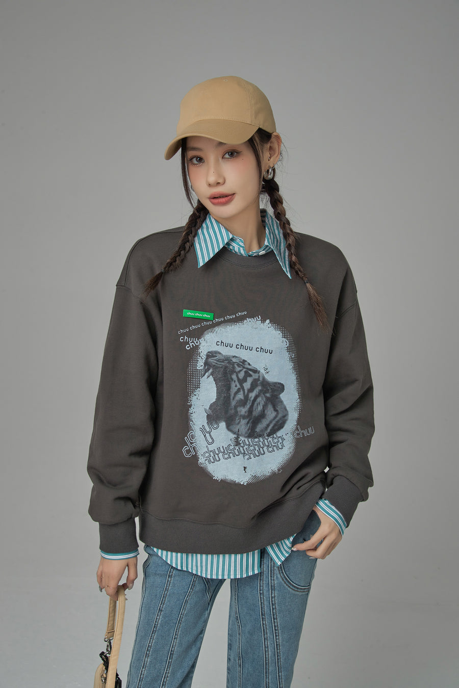 CHUU The Eye Of The Tiger Sweatshirt