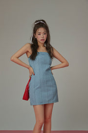 Tube Top Denim Dress