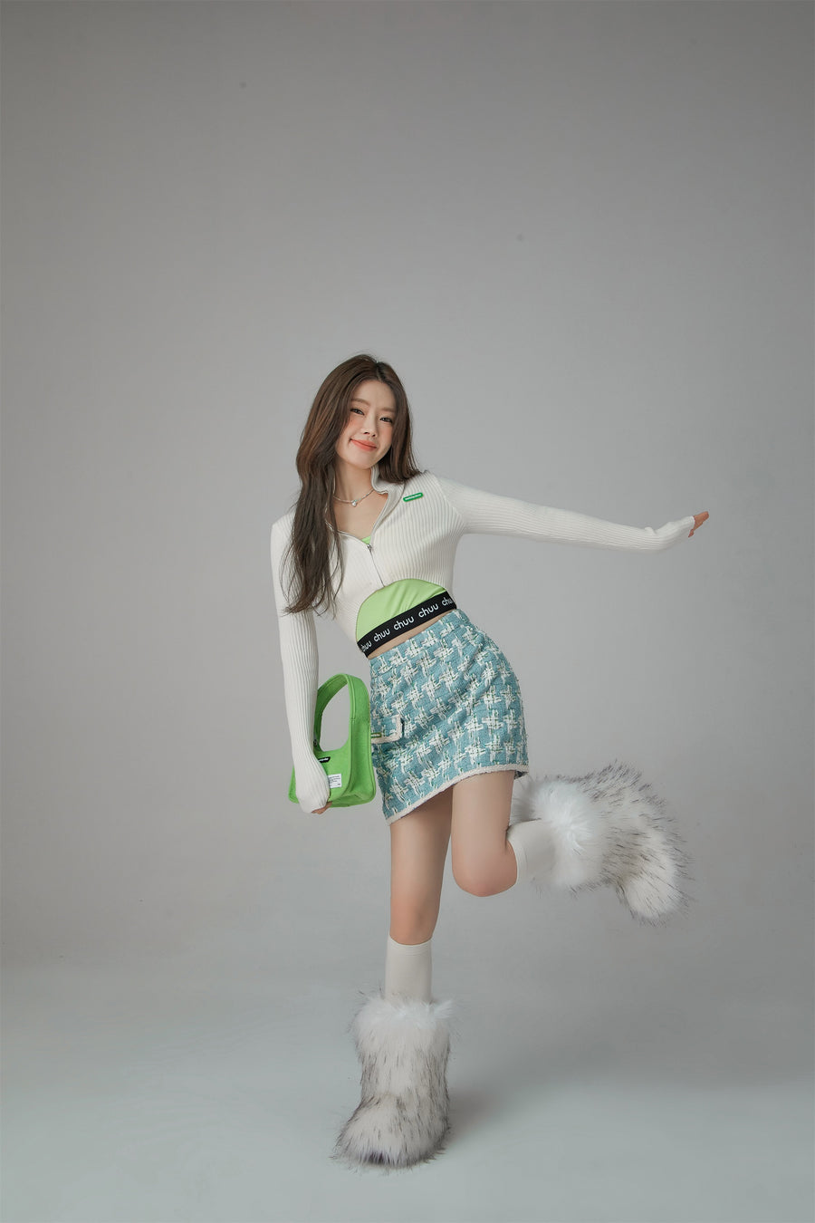 CHUU Pocket A-Line Mini Skirt