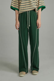 Wide-Leg Jogger Pants