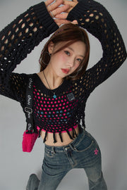 Charismatic Persona Cropped Knit Top