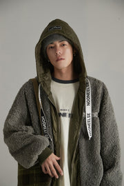 Fleece Loose Fit Hoodie Jacket