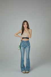 Chuu Key To My Heart Bootcut Jeans