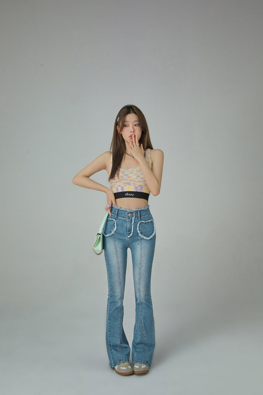 CHUU Chuu Key To My Heart Bootcut Jeans