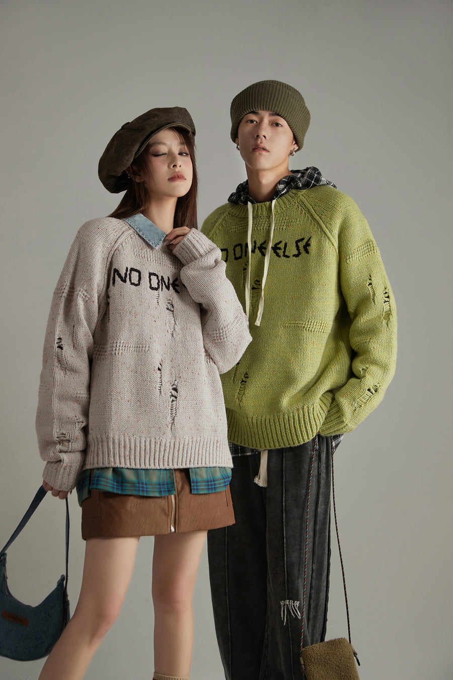 CHUU Raglan Oversize Knit Sweater