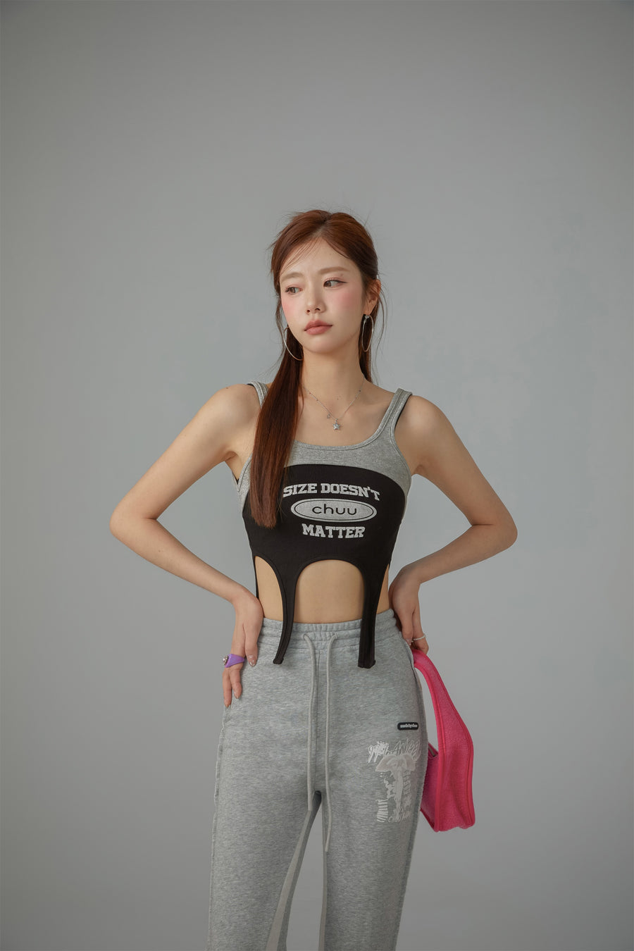 CHUU Size Doesnt Matter Sleeveless Crop Top