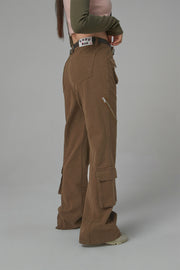 You Can Not Stop Me High-Waisted Cargo Pants