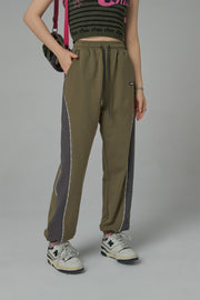 Contrast Colors Jogger Pants