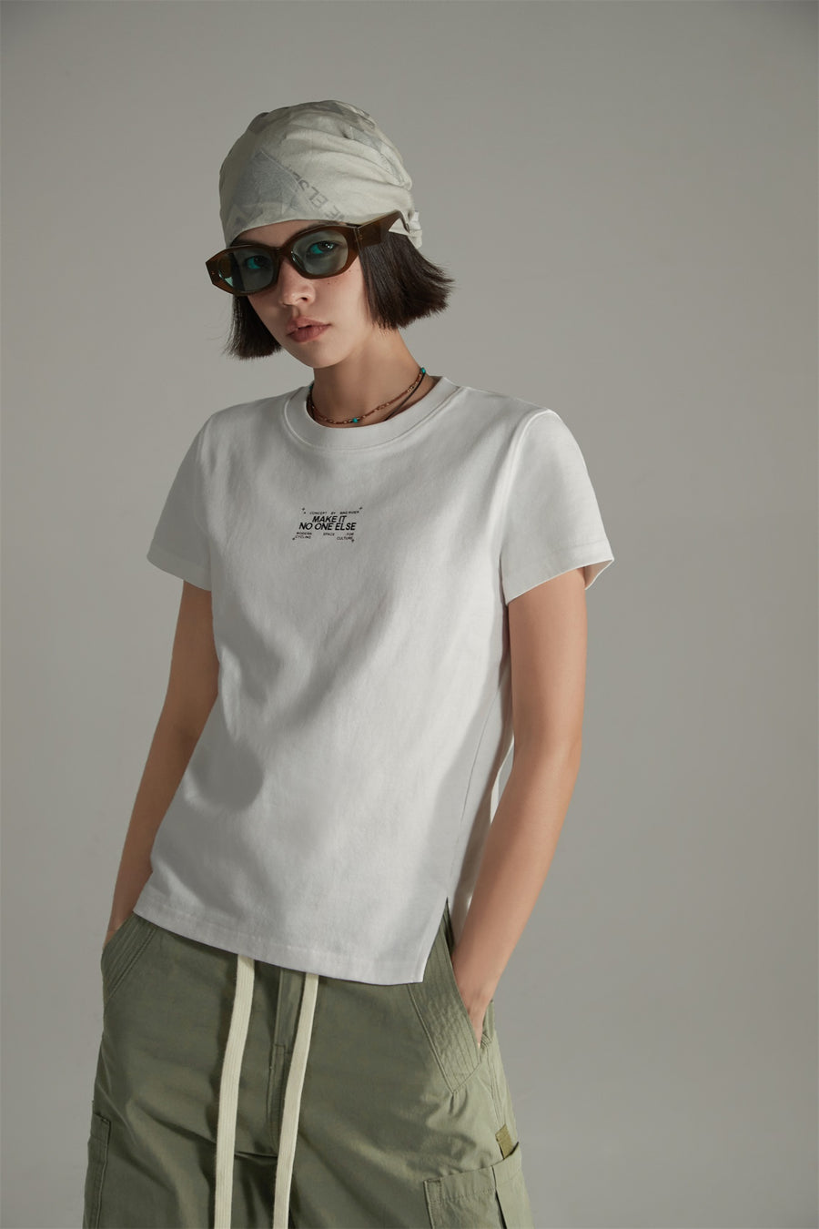 CHUU Make It Basic Crop T-Shirt