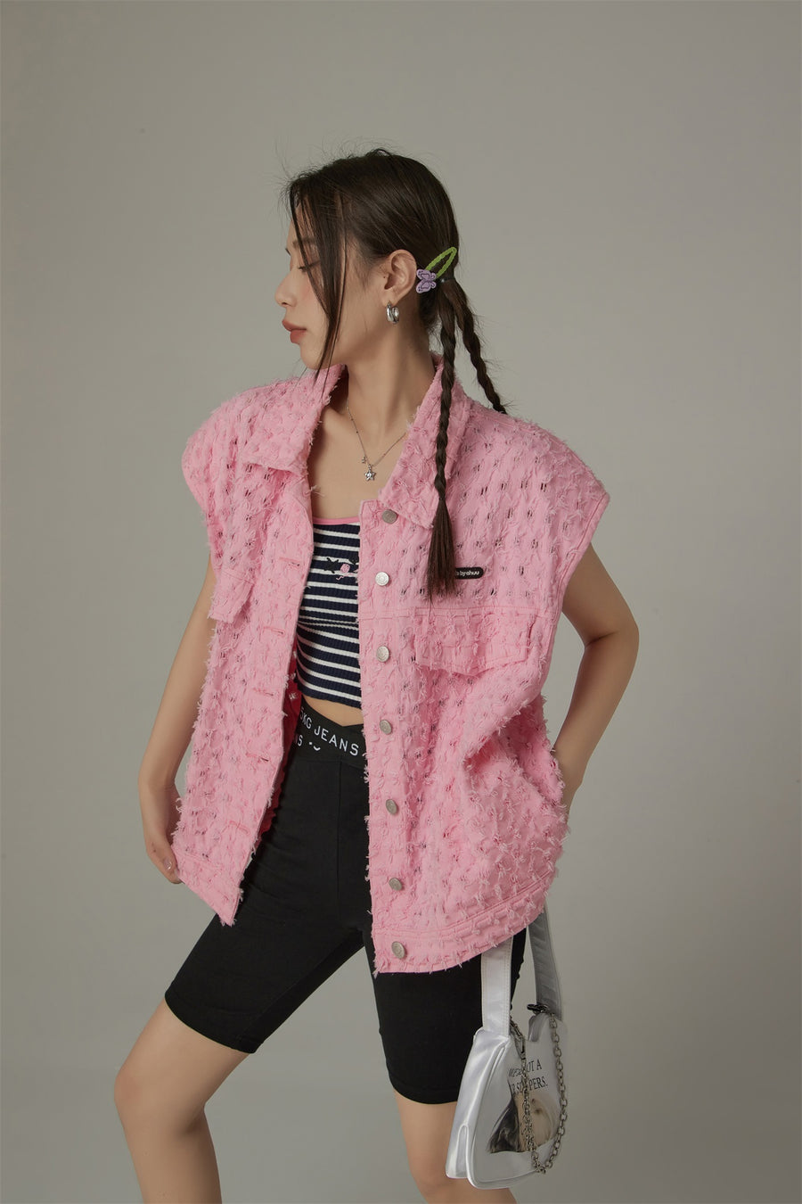 CHUU Loose Fit Vest Jacket