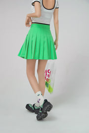 Bright Green Mini Tennis Skirt