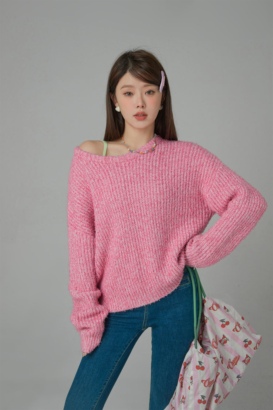 CHUU No Matter What I Do Oversized Ribbed Knit Sweater