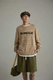 Noe Logo Loose Fit Knit Sweater