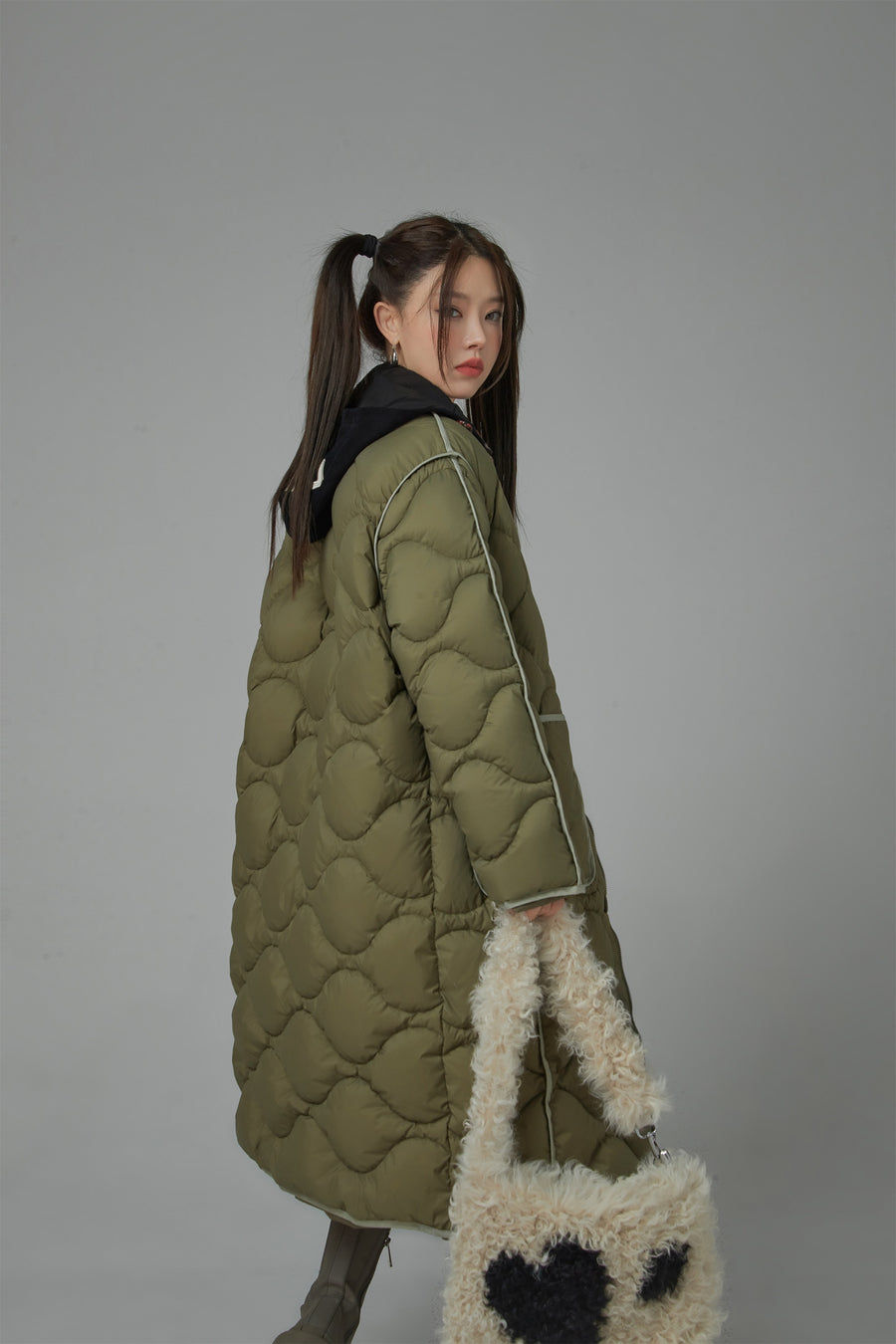 CHUU I Got Up Cozy Quilted Padding Coat