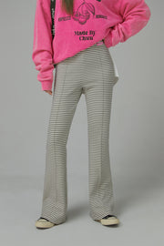 Striped Bootcut Jogger Pants