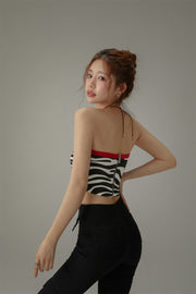 Zebra Zip Tube Top