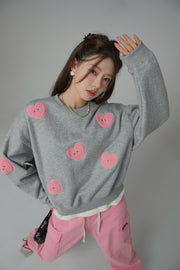 In The Crowd Heart Sweatshirt