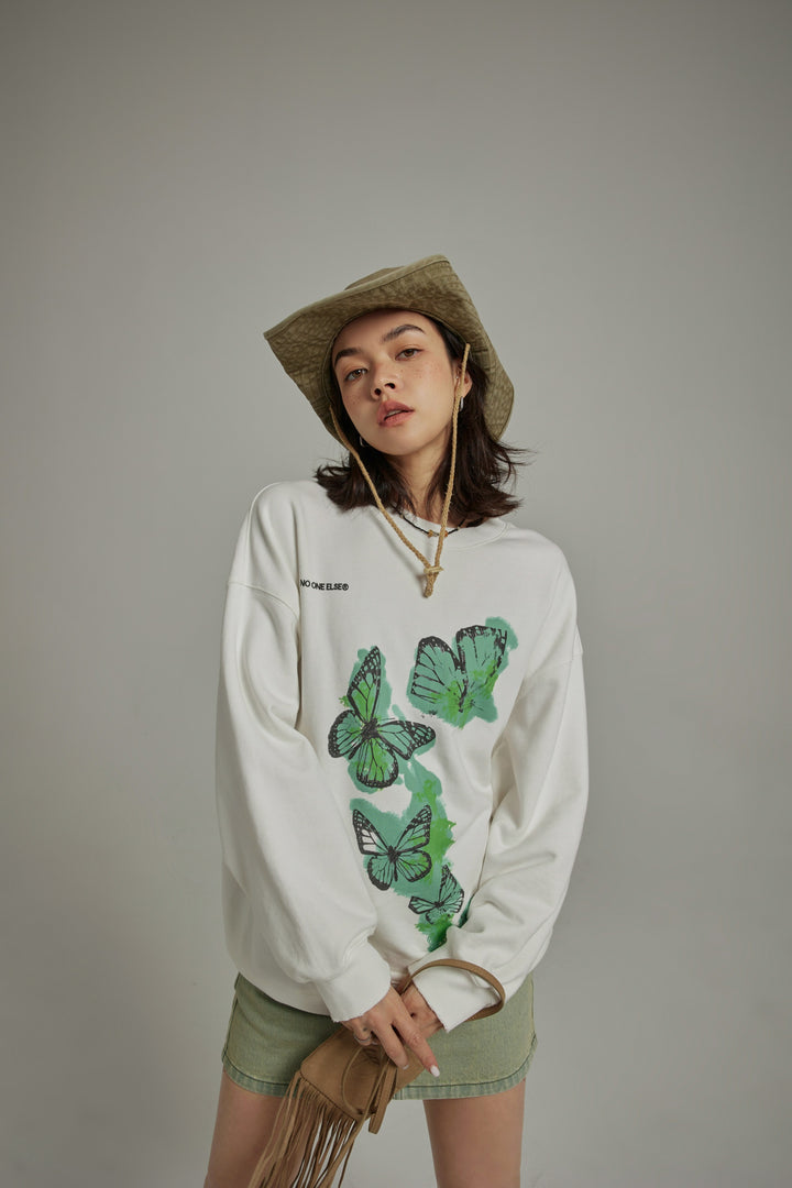 Butterflies Oversized Sweatshirt