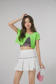 Front Slit Crop Top