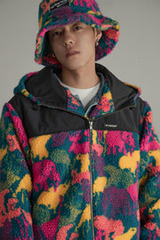 Shining Fleece Oversize Jacket