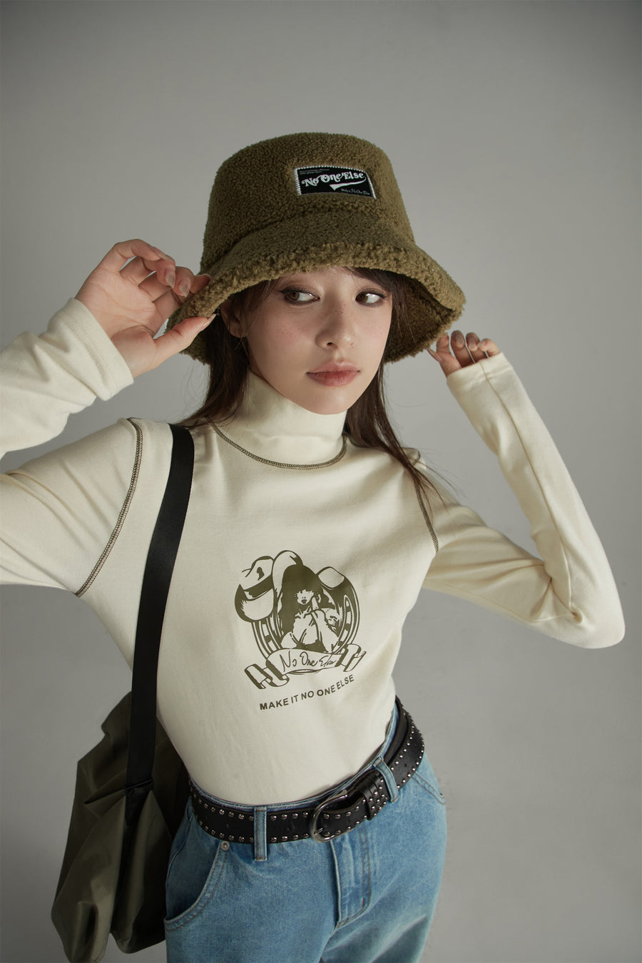 CHUU Fleece Bucket Hat