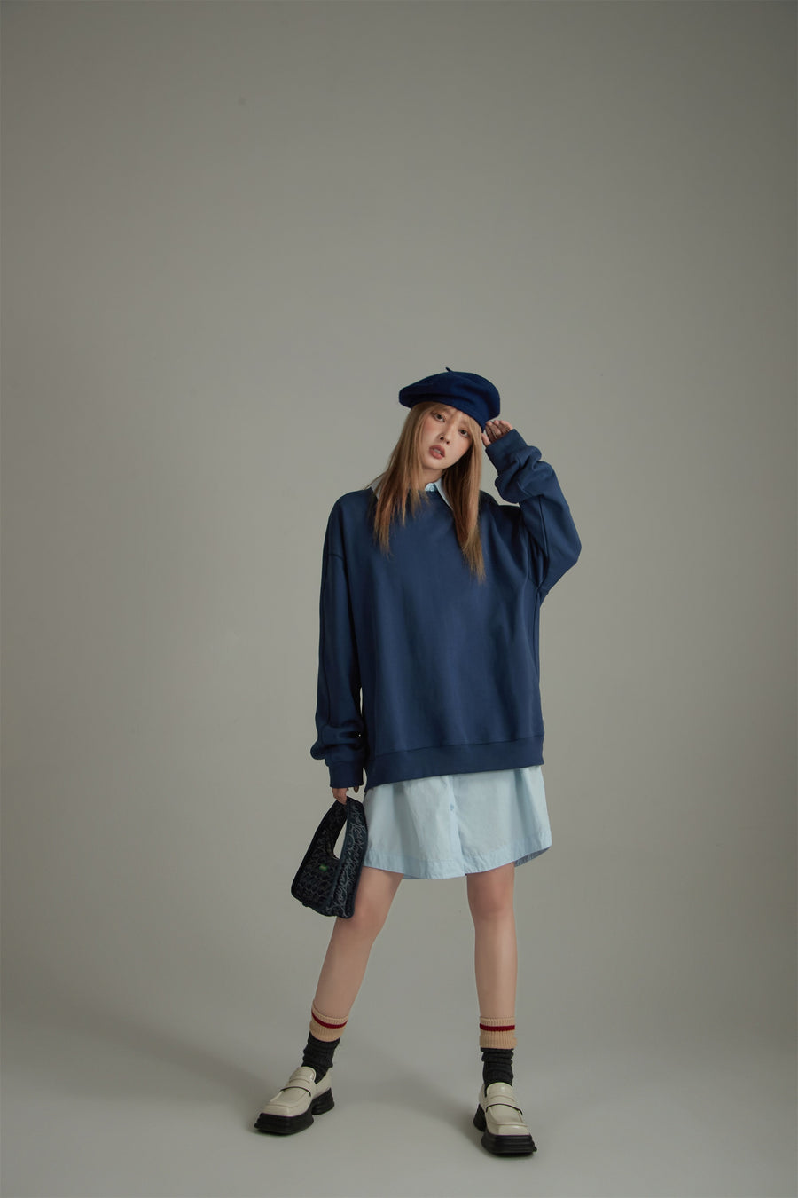 CHUU Solid Simple Casual Sweatshirt