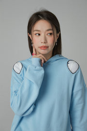 Cutout Shoulder Hoodie