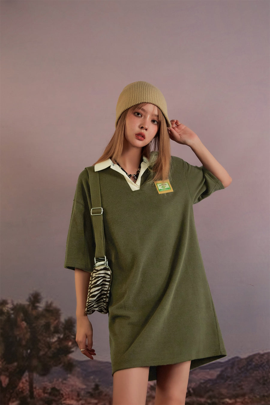 CHUU Loose Fit Collar Dress