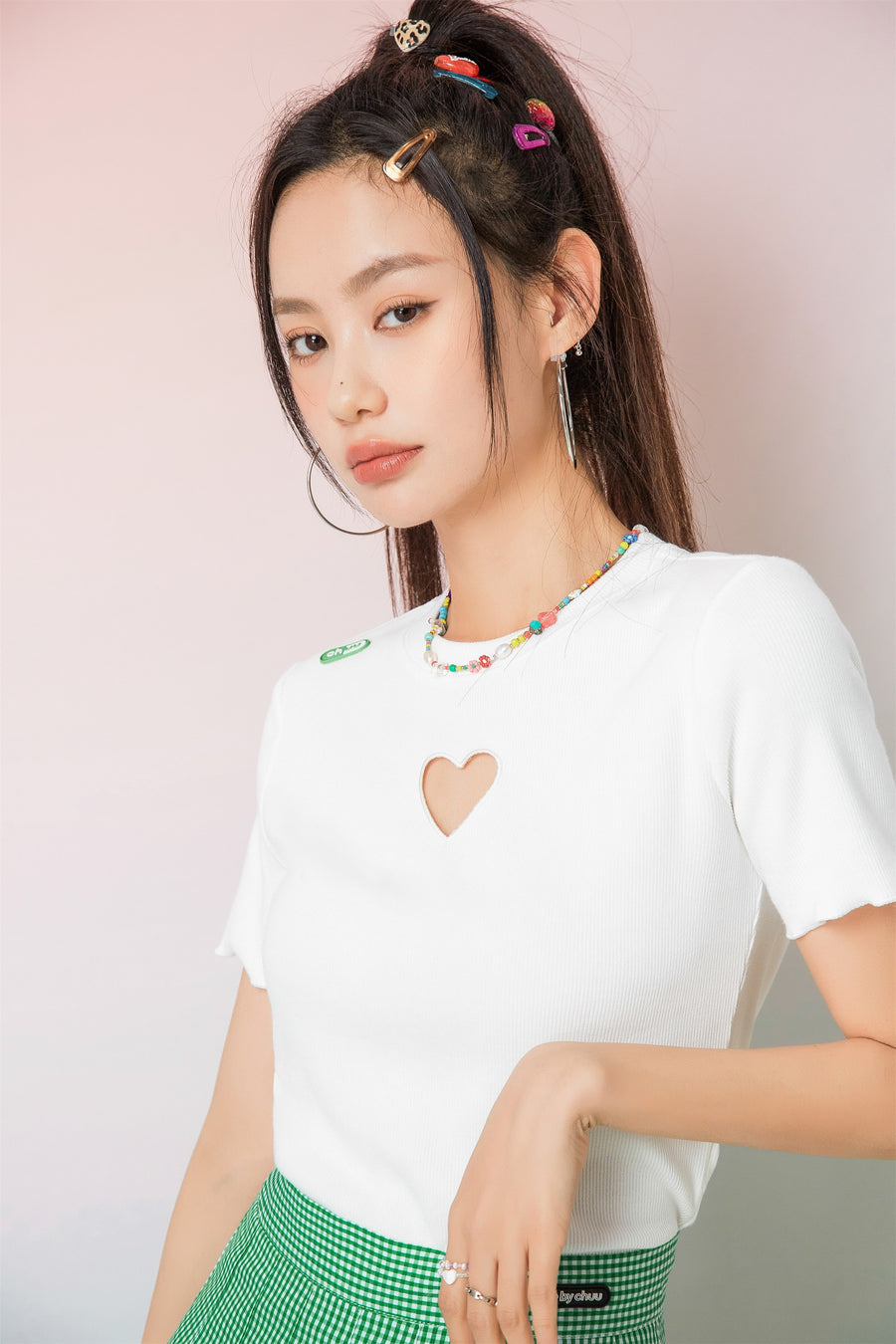 CHUU Oh So Sweet Cutout T-Shirt