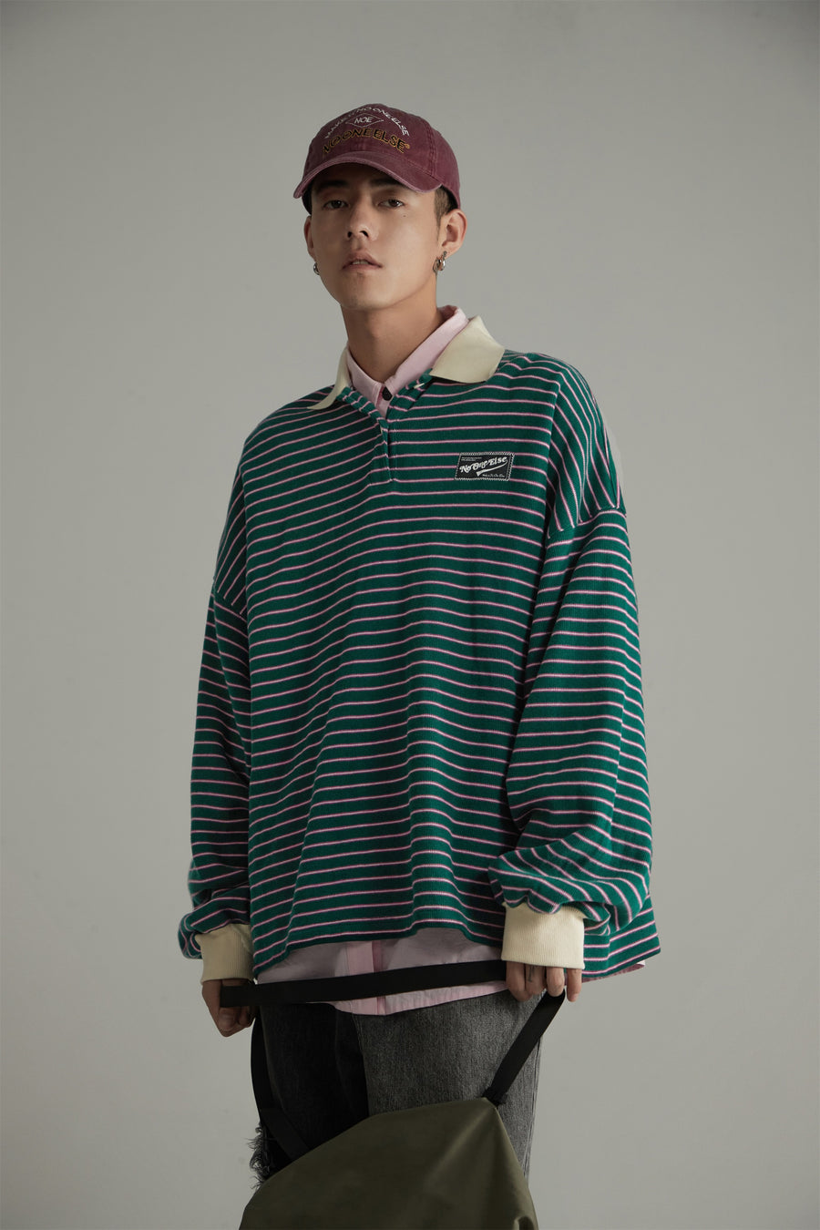 CHUU Stripe Inner Layer Sweatshirt